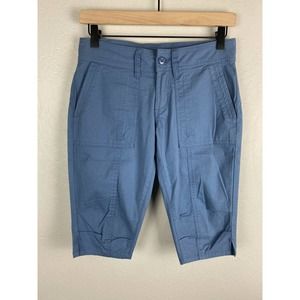 Prana Women's Alana Knicker Shorts Size 0 Blue W41180433 Capri Hiking Outdoor
